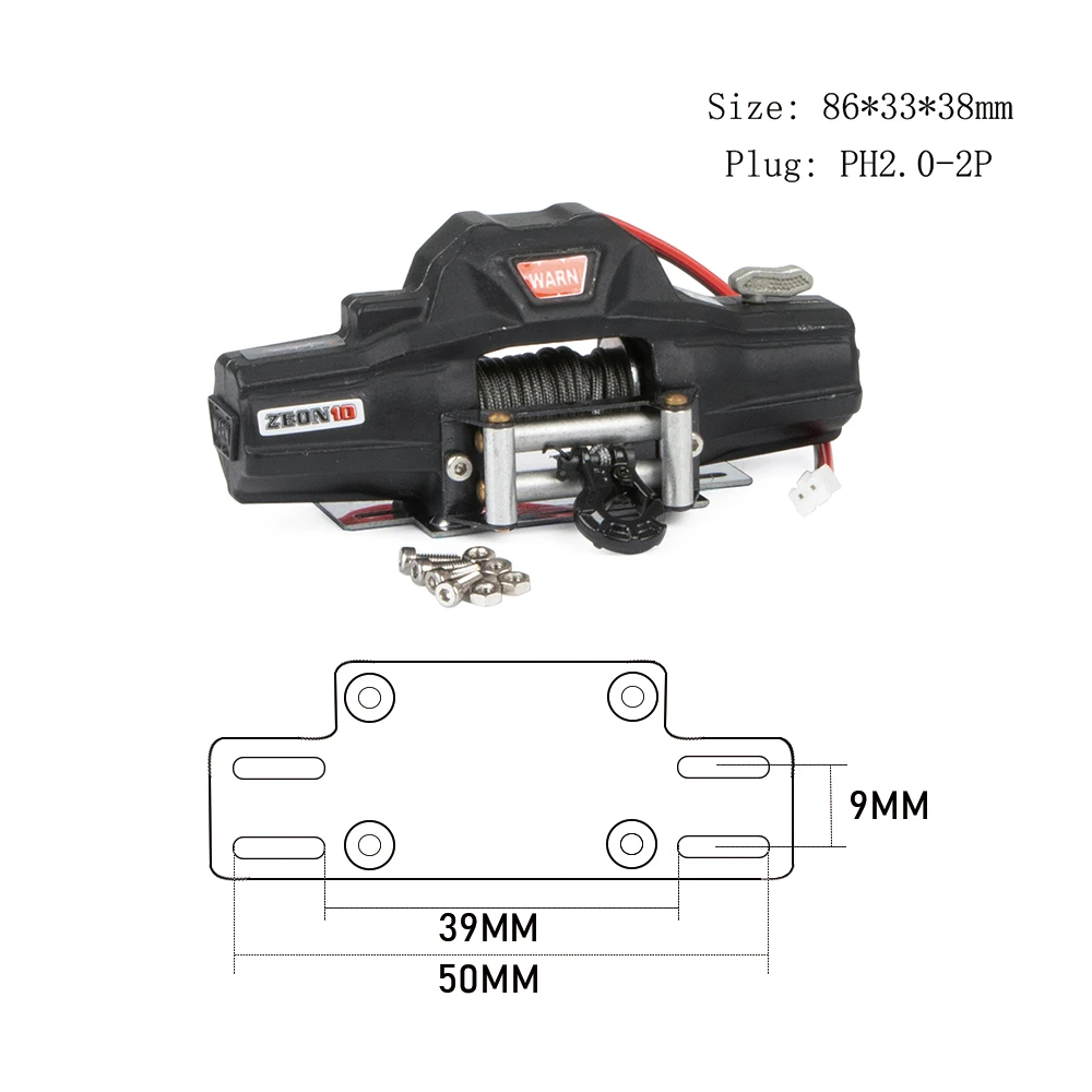 Scale Metal Winch and Wireless - Rc Crawler 4X4 recension och pris