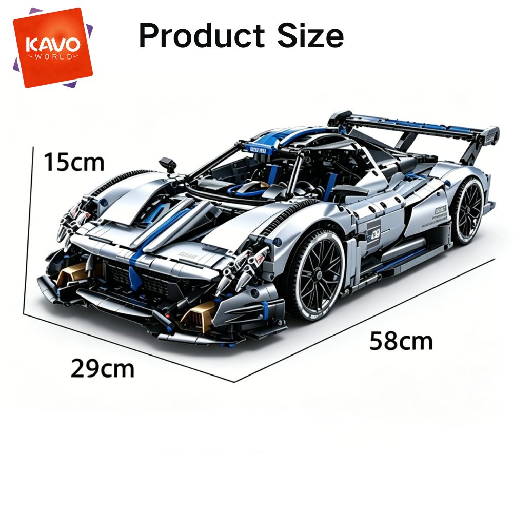 KAVOWORLD 3526pcs Silver Blue  - Rc Hobby Track recension och pris