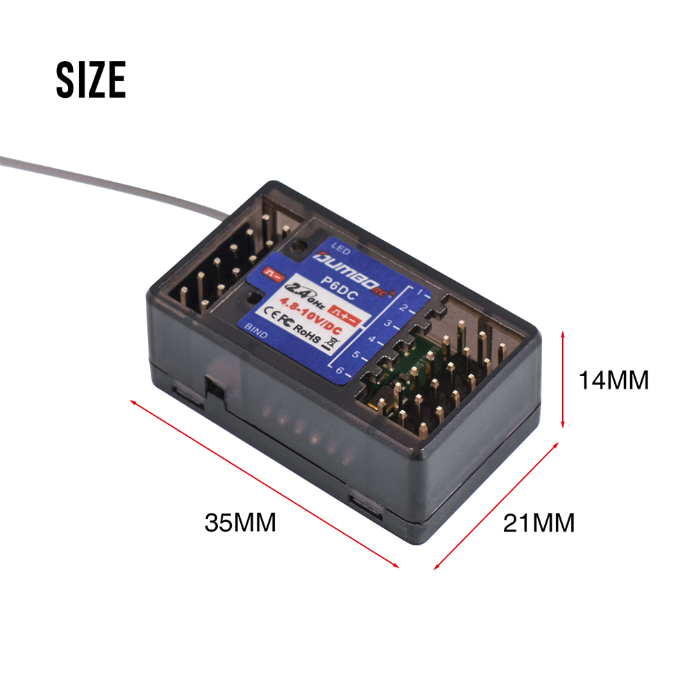 DUMBORC X6P 6CH 2.4G RC Radio  - Radio Transmitter 6Ch recension och pris
