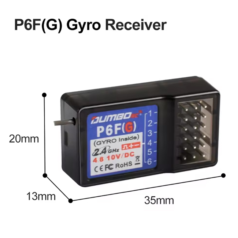 DUMBORC P6F/P6FG/P6DC/P6DCG 2. - Radio Transmitter 6Ch recension och pris