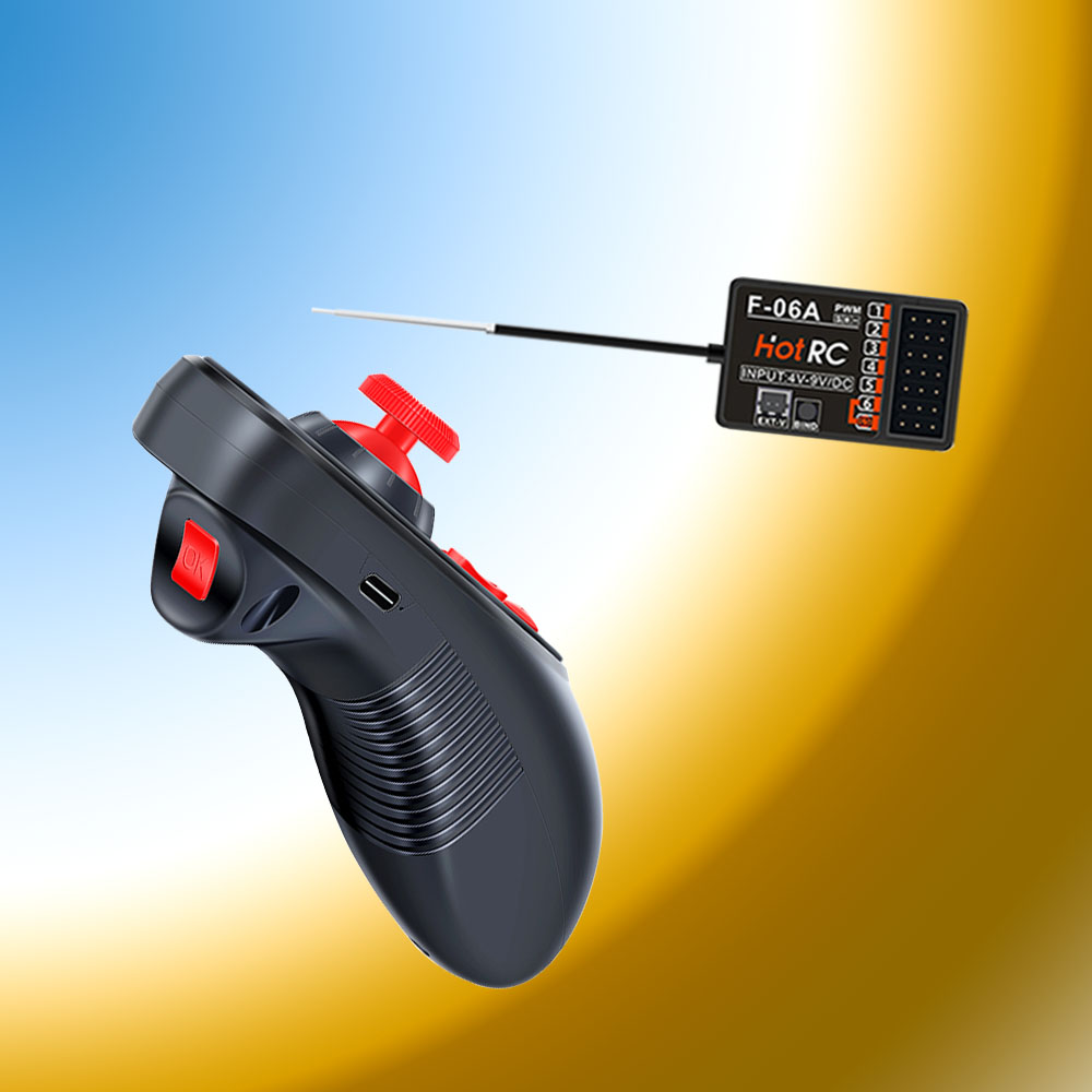 HOTRC DS-600 2.4GHz 6CH RC Boa - Radio Transmitter 6Ch recension och pris